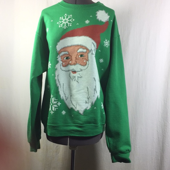 Jerzees Other - Jerzees  Santa Claus Crewneck Sweat Shirt Size M